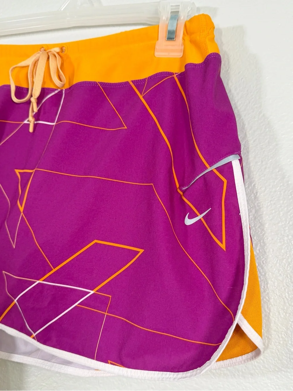 Nike Skort DRI-FIT Purple Orange Geometric Athletic Shorts Tennis Golf Women Med